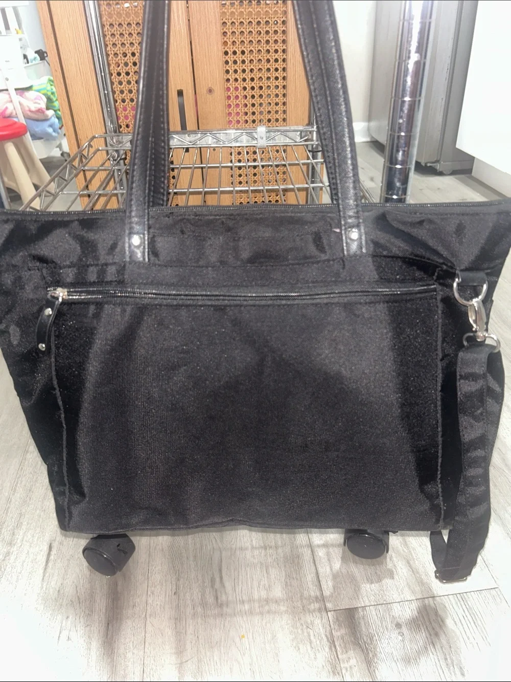 Travel Pro Pathways Laptop Luggage Tote - Black with Purple